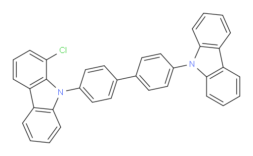 9-(4'-(9H-carbazol-9-yl)-[1,1'-biphenyl]-4-yl)-1-chloro-9H-carbazole