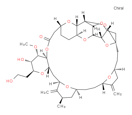L-erythro-L-talo-L-ido-D-galacto-D-allo-14-Pentatriacontulo-14,11-furanosonic acid, 3,7:6,10:8,14:9,12:17,20:23,27:29,33-heptaanhydro-2,4,5,13,15,16,18,19,21,22,24,25,26,28,34-pentadecadeoxy-25-methyl-31-O-methyl-19,26-bis(methylene)-, 1,30-lactone, (14S)- (9CI)