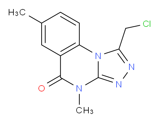 1-(chloromethyl)-4,7-dimethyl-4H,5H-[1,2,4]triazolo[4,3-a]quinazolin-5-one