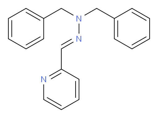 2-[(1E)-(dibenzylhydrazin-1-ylidene)methyl]pyridine