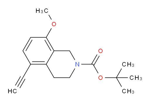 tert-butyl 5-ethynyl-8-methoxy-1,2,3,4-tetrahydroisoquinoline-2-carboxylate