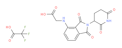 2-{[2-(2,6-dioxopiperidin-3-yl)-1,3-dioxo-2,3-dihydro-1H-isoindol-4-yl]amino}acetic acid, trifluoroacetic acid