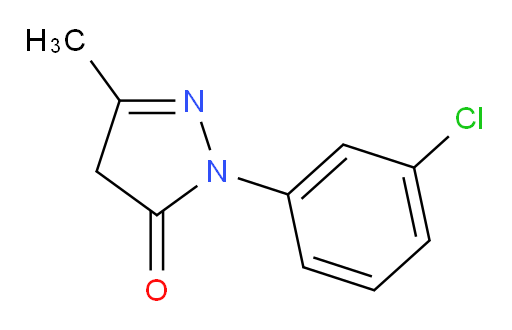 1-(3-chlorophenyl)-3-methyl-4,5-dihydro-1H-pyrazol-5-one