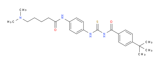 N-[4-({[(4-tert-butylphenyl)formamido]methanethioyl}amino)phenyl]-5-(dimethylamino)pentanamide