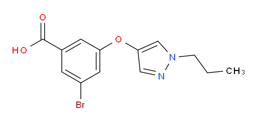3-bromo-5-((1-propyl-1H-pyrazol-4-yl)oxy)benzoic acid