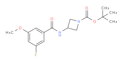 tert-butyl 3-(3-fluoro-5-methoxybenzamido)azetidine-1-carboxylate