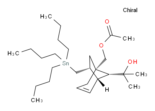 ((1R,5S,6R,8R)-8-(2-hydroxypropan-2-yl)-6-((tributylstannyl)methyl)bicyclo[3.2.1]oct-3-en-1-yl)methyl acetate