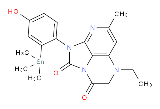 5-ethyl-1-(4-hydroxy-2-(trimethylstannyl)phenyl)-7-methyl-4,5-dihydro-1H-1,2a,5,8-tetraazaacenaphthylene-2,3-dione