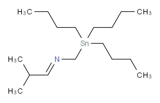 (E)-N-(2-methylpropylidene)-1-(tributylstannyl)methanamine