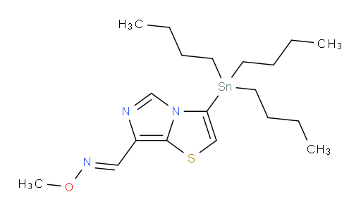 (E)-3-(tributylstannyl)imidazo[5,1-b]thiazole-7-carbaldehyde O-methyl oxime