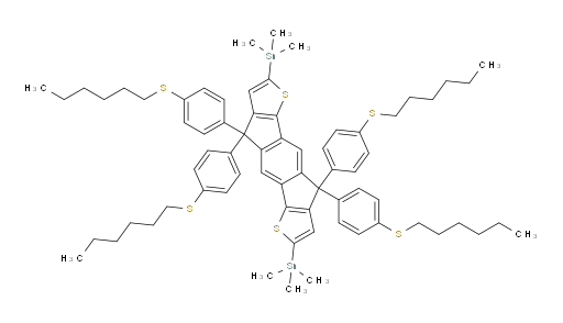 (4,4,9,9-tetrakis(4-(hexylthio)phenyl)-4,9-dihydro-s-indaceno[1,2-b:5,6-b']dithiophene-2,7-diyl)bis(trimethylstannane)