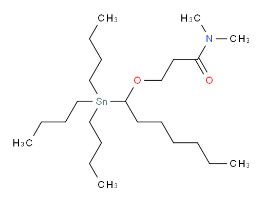 N,N-dimethyl-3-((1-(tributylstannyl)heptyl)oxy)propanamide