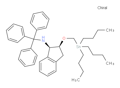 (1R,2S)-2-((tributylstannyl)methoxy)-N-trityl-2,3-dihydro-1H-inden-1-amine