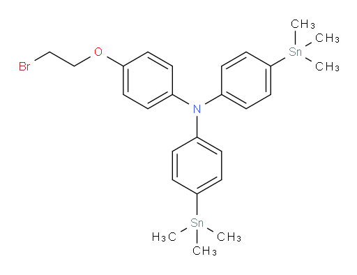 4-(2-bromoethoxy)-N,N-bis(4-(trimethylstannyl)phenyl)aniline