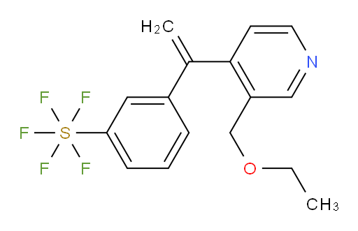 3-(1-(3-(ethoxymethyl)pyridin-4-yl)vinyl)(pentafluoromercapto)benzene