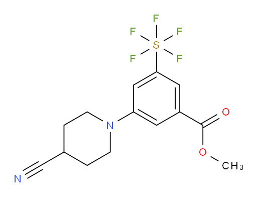 [3-(4-Cyano-1-piperidinyl)-5-(methoxycarbonyl)phenyl]sulfur pentafluoride