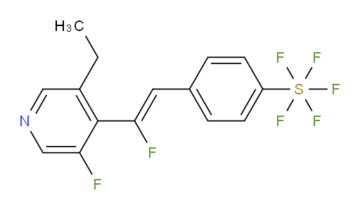 (Z)-4-(2-(3-ethyl-5-fluoropyridin-4-yl)-2-fluorovinyl)(pentafluoromercapto)benzene
