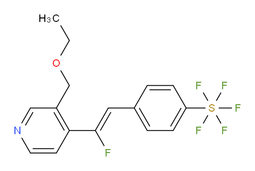 (Z)-4-(2-(3-(ethoxymethyl)pyridin-4-yl)-2-fluorovinyl)(pentafluoromercapto)benzene