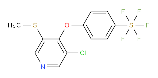 4-((3-chloro-5-(methylthio)pyridin-4-yl)oxy)(pentafluoromercapto)benzene
