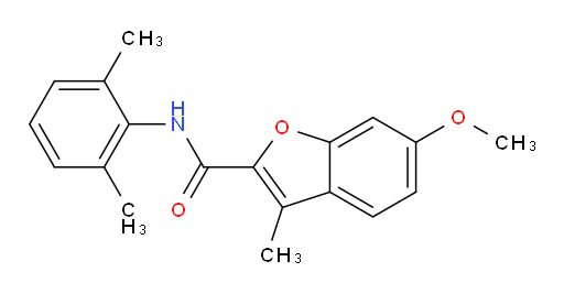 N-(2,6-dimethylphenyl)-6-methoxy-3-methylbenzofuran-2-carboxamide