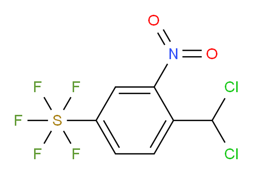[4-(dichloromethyl)-3-nitrophenyl]sulfur pentafluoride