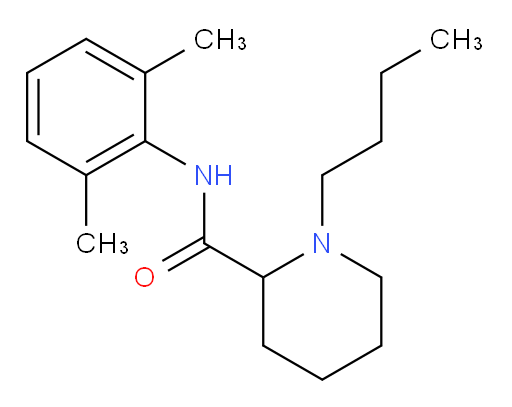 1-butyl-N-(2,6-dimethylphenyl)piperidine-2-carboxamide