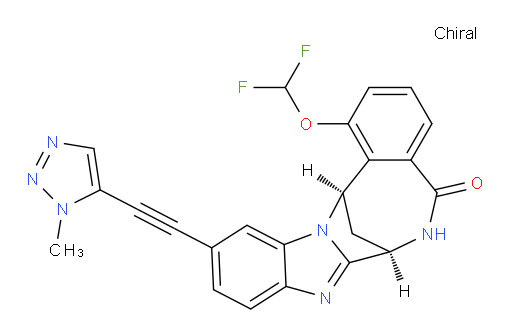 (7R,14R)-1-(difluoromethoxy)-6,7-dihydro-11-[2-(1-methyl-1H-1,2,3-triazol-5-yl)ethynyl]-7,14-Methanobenzimidazo[1,2-b][2,5]benzodiazocin-5(14H)--one