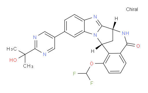 (7R,14R)-1-(difluoromethoxy)-6,7-dihydro-11-[2-(1-hydroxy-1-methylethyl)-pyrimidin-5-yl]-7,14-Methanobenzimidazo[1,2-b][2,5]benzodiazocin-5(14H)--one