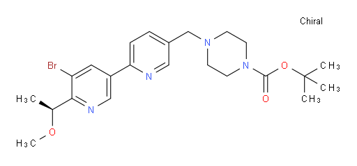 (S)-tert-butyl 4-((5'-bromo-6'-(1-methoxyethyl)-[2,3'-bipyridin]-5-yl)methyl)piperazine-1-carboxylate