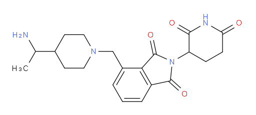 4-((4-(1-aminoethyl)piperidin-1-yl)methyl)-2-(2,6-dioxopiperidin-3-yl)isoindoline-1,3-dione