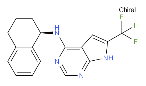 (R)-N-(1,2,3,4-tetrahydronaphthalen-1-yl)-6-(trifluoromethyl)-7H-pyrrolo[2,3-d]pyrimidin-4-amine