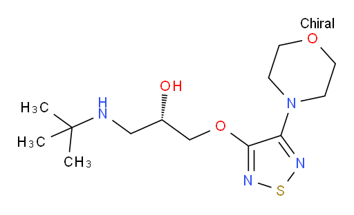 (S)-1-(tert-butylamino)-3-((4-morpholino-1,2,5-thiadiazol-3-yl)oxy)propan-2-ol