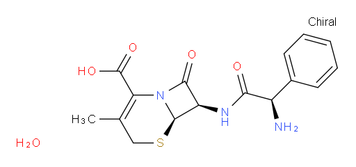 (6R,7R)-7-((R)-2-amino-2-phenylacetamido)-3-methyl-8-oxo-5-thia-1-azabicyclo[4.2.0]oct-2-ene-2-carboxylic acid hydrate