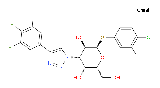 3,4-Dichlorophenyl 3-deoxy-1-thio-3-[4-(3,4,5-trifluorophenyl)-1H-1,2,3-triazol-1-yl]-α-D-galactopyranoside