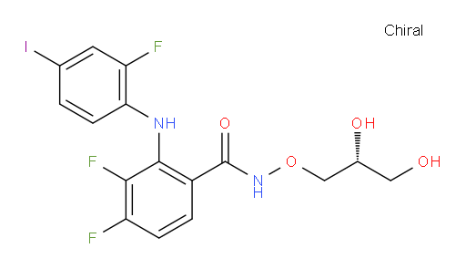 N-[(2R)-2,3-Dihydroxy-propoxy]-3,4-difluoro-2-[(2-fluoro-4-iodo-phenyl)amino]benzamide