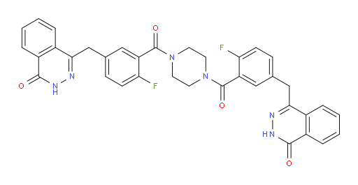 4,4'-(((piperazine-1,4-dicarbonyl)bis(4-fluoro-3,1-phenylene))bis(methylene))bis(phthalazin-1(2H)-one)