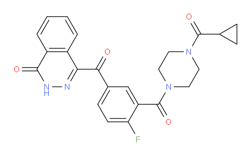 4-(3-(4-(cyclopropanecarbonyl)piperazine-1-carbonyl)-4-fluorobenzoyl)phthalazin-1(2H)-one
