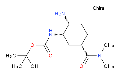 1,1-Dimethylethyl N-[(1S,2R,5S)-2-amino-5-[(dimethylamino)carbonyl]cyclohexyl]carbamate