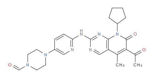 4-(6-((6-acetyl-8-cyclopentyl-5-methyl-7-oxo-7,8-dihydropyrido[2,3-d]pyrimidin-2-yl)amino)pyridin-3-yl)piperazine-1-carbaldehyde