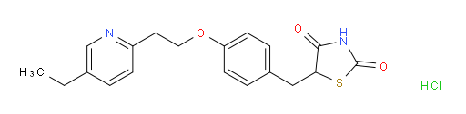 5-(4-(2-(5-ethylpyridin-2-yl)ethoxy)benzyl)thiazolidine-2,4-dione hydrochloride