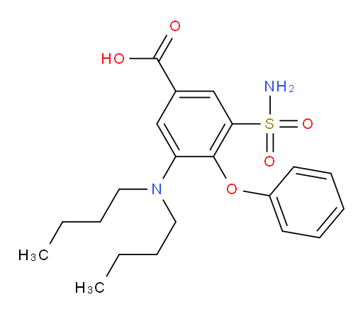 3-(dibutylamino)-4-phenoxy-5-sulfamoylbenzoic acid