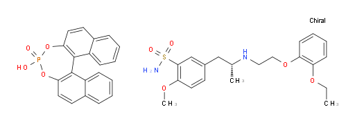(R)-5-(2-((2-(2-ethoxyphenoxy)ethyl)amino)propyl)-2-methoxybenzenesulfonamide compound with 4-hydroxydinaphtho[2,1-d:1',2'-f][1,3,2]dioxaphosphepine 4-oxide (1:1)