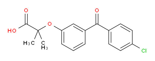 2-(3-(4-chlorobenzoyl)phenoxy)-2-methylpropanoic acid