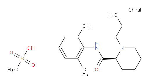 (S)-N-(2,6-dimethylphenyl)-1-propylpiperidine-2-carboxamide methanesulfonate