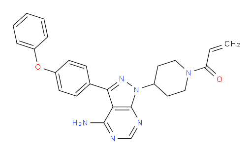 1-(4-(4-amino-3-(4-phenoxyphenyl)-1H-pyrazolo[3,4-d]pyrimidin-1-yl)piperidin-1-yl)prop-2-en-1-one