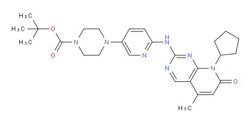 tert-butyl 4-(6-((8-cyclopentyl-5-methyl-7-oxo-7,8-dihydropyrido[2,3-d]pyrimidin-2-yl)amino)pyridin-3-yl)piperazine-1-carboxylate