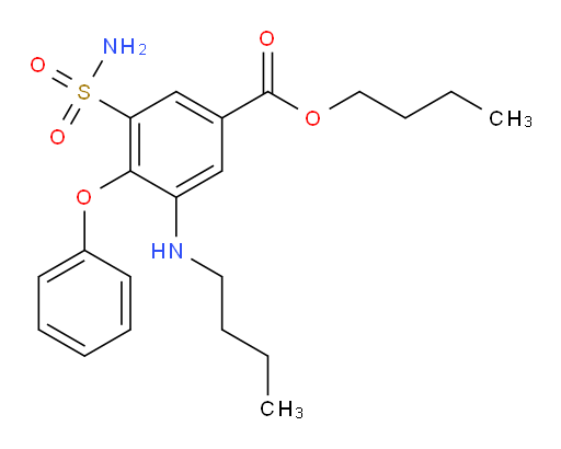 Butyl 3-(aminosulfonyl)-5-(butylamino)-4-phenoxybenzoate