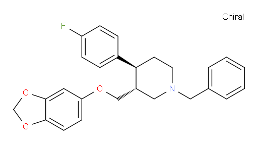 (3R,4S)-3-((benzo[d][1,3]dioxol-5-yloxy)methyl)-1-benzyl-4-(4-fluorophenyl)piperidine