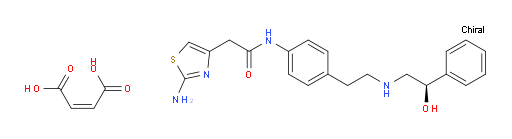 (R)-2-(2-aminothiazol-4-yl)-N-(4-(2-((2-hydroxy-2-phenylethyl)amino)ethyl)phenyl)acetamide maleate