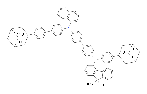 N4-(4'-(adamantan-1-yl)-[1,1'-biphenyl]-4-yl)-N4'-(4-(adamantan-1-yl)phenyl)-N4'-(9,9-dimethyl-9H-fluoren-4-yl)-N4-(naphthalen-1-yl)-[1,1'-biphenyl]-4,4'-diamine